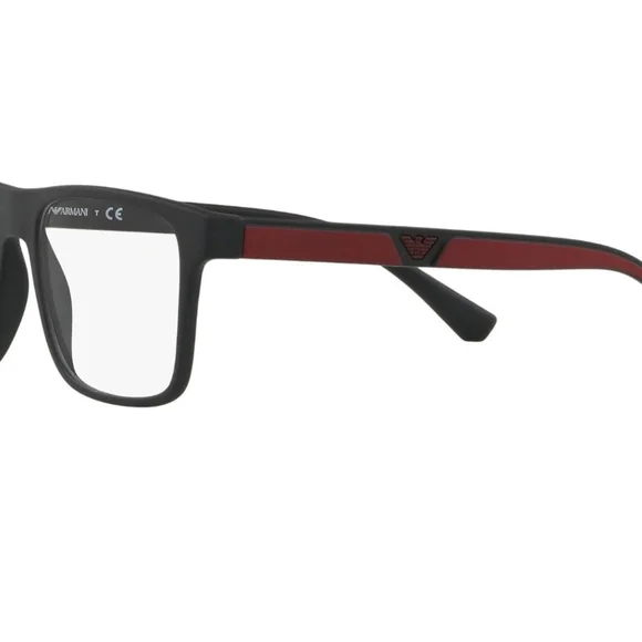 NWT Emporio Armani Men's EA4115 411 Black/maroon Frames/sunglasses - Picture 3 of 16